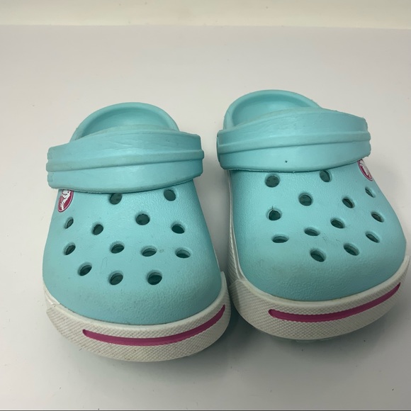 light blue crocs size 4